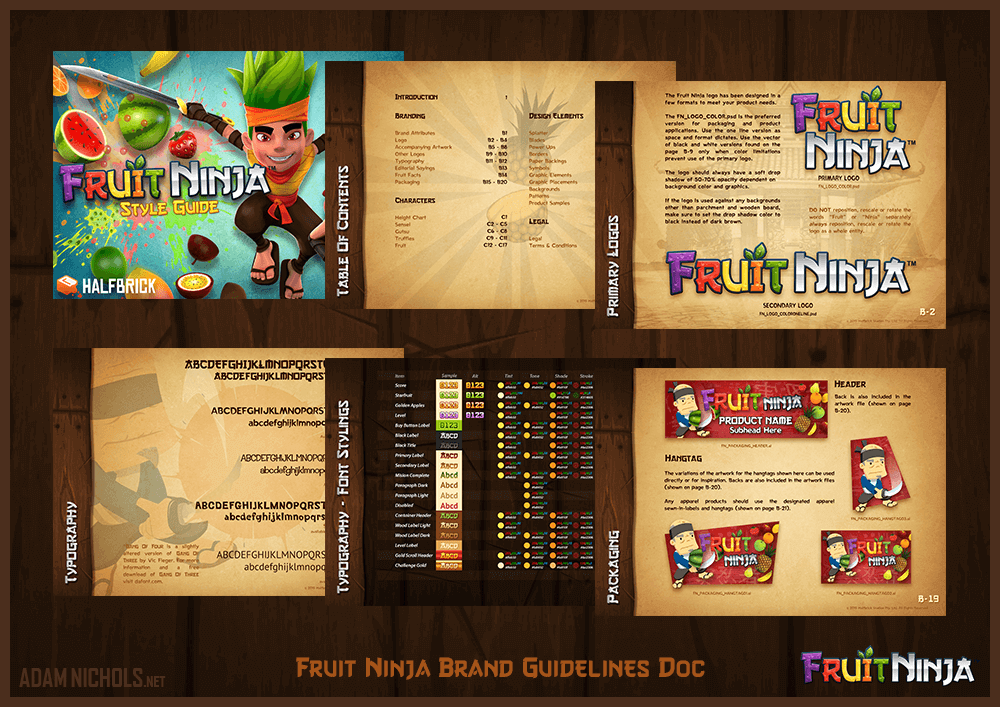 Fruit Ninja - Brand Guidelines document