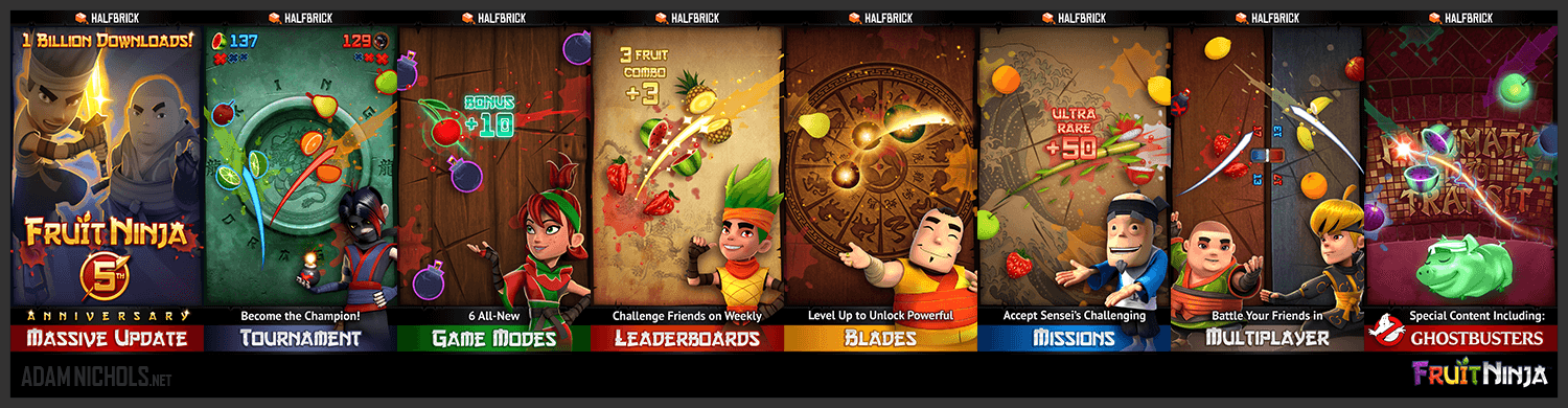Fruit Ninja 5th Anniversary Update - Storefront Screenshots