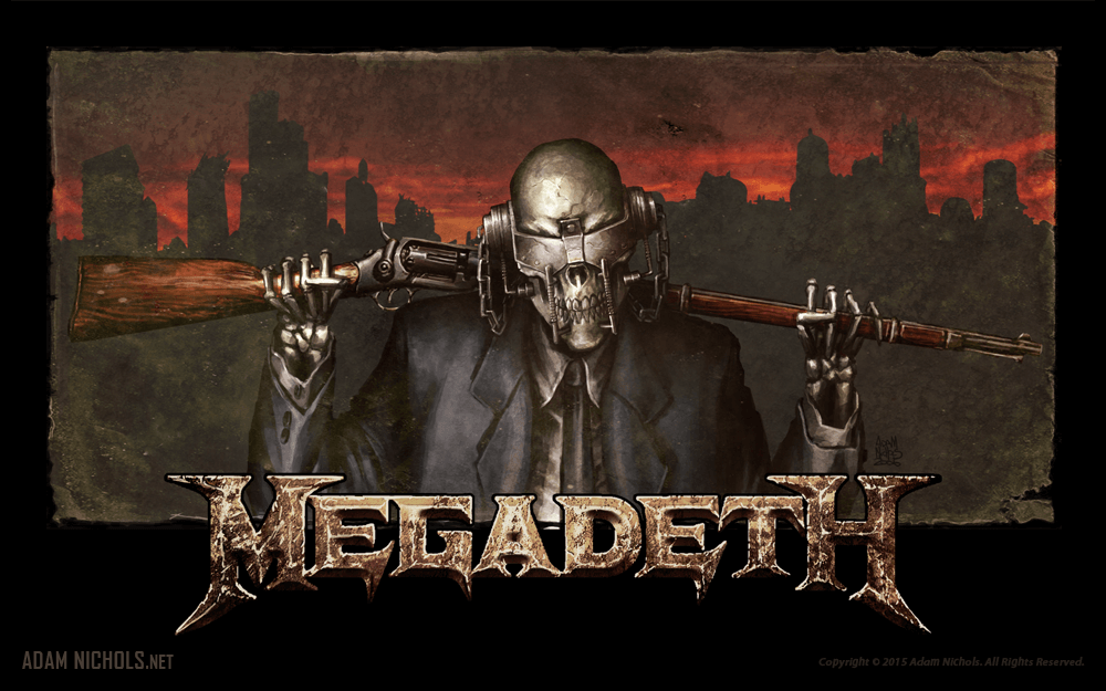 Megadeth Vic Rattlehead Horizontal Artwork