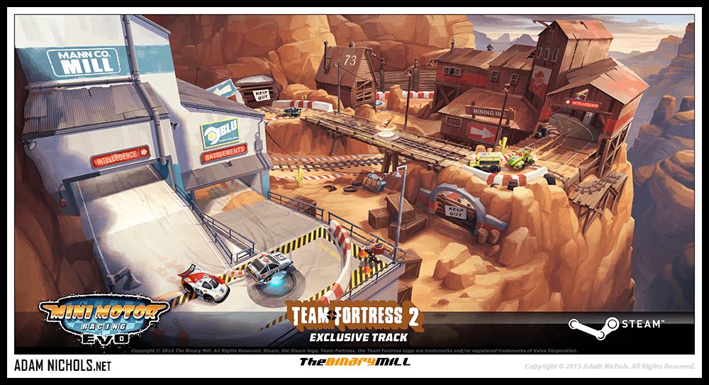 Mini Motor Racing Artwork
