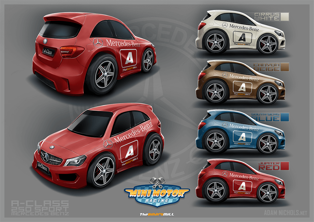 Mini Motor Racing Artwork