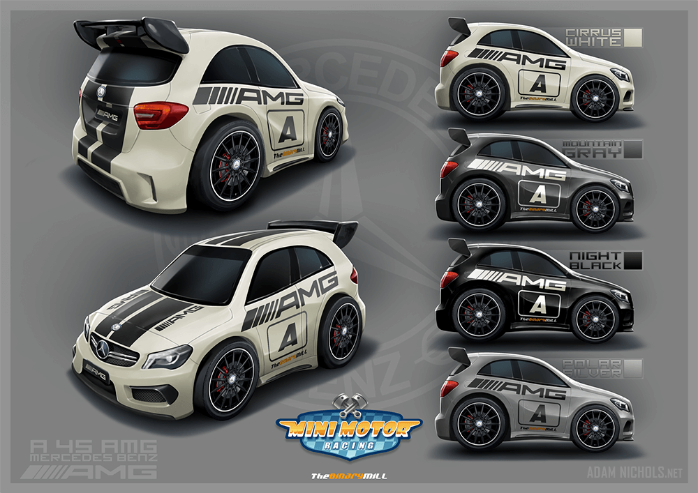 Mini Motor Racing Artwork