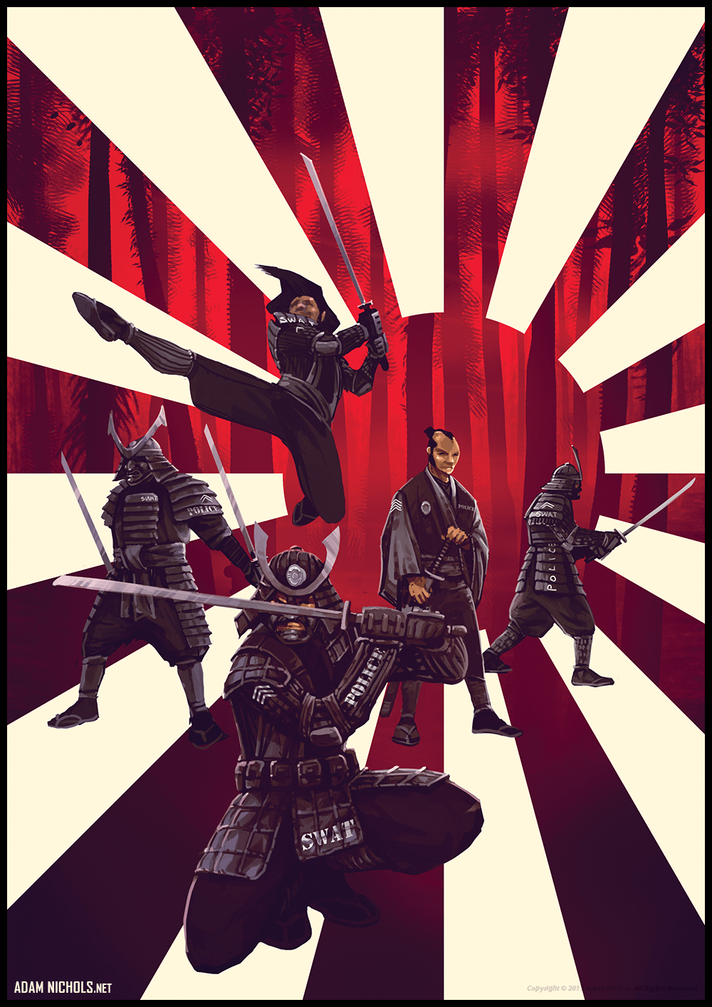 Samurai SWAT Police Artwork