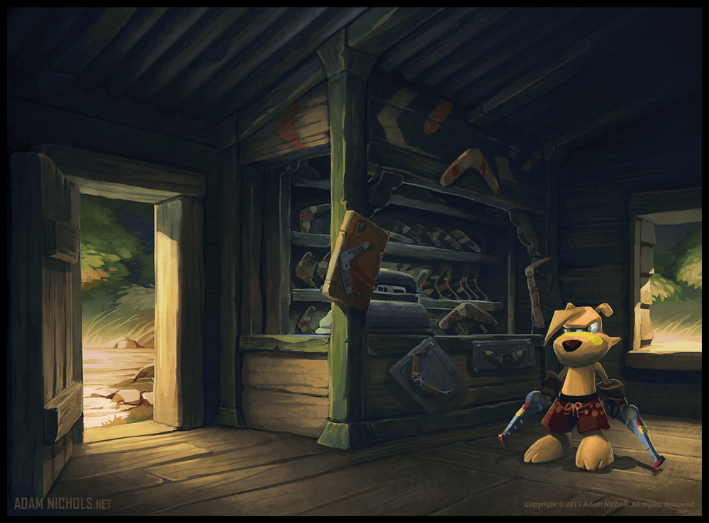 Ty The Tasmanian Tiger - Rang Shop Concept Art
